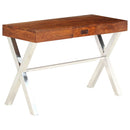vidaXL tömör akácfa íróasztal mézszínű felülettel 110 x 50 x 76 cm