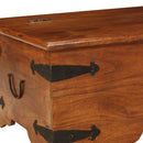 vidaXL tömör akácfa dohányzóasztal mézszínű bevonattal 110x55x35 cm
