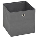 vidaXL 10 db szürke, nem szőtt tárolódoboz 32 x 32 x 32 cm