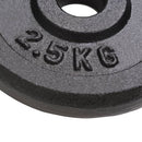 vidaXL 8 db öntöttvas súlyzótárcsa 8 x 2,5 kg