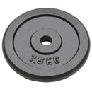 vidaXL 4 db öntöttvas súlyzótárcsa 4 x 7,5 kg