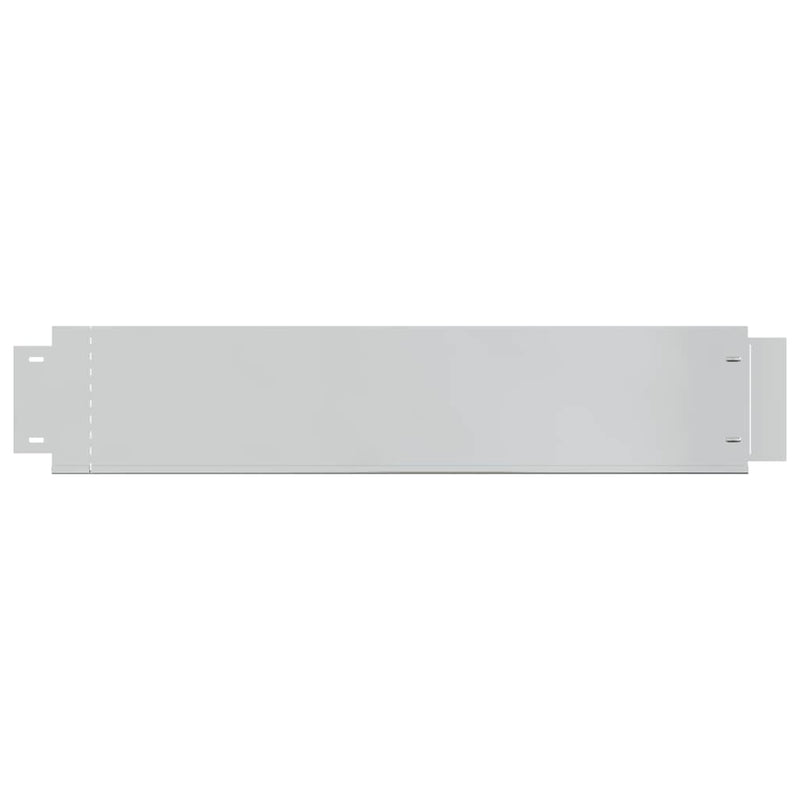 vidaXL 10 db galvanizált acél gyepkerítés 100 x 20 cm