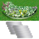 vidaXL 10 db galvanizált acél gyepkerítés 100 x 20 cm