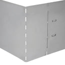 vidaXL 15 db galvanizált acél gyepkerítés 100 x 20 cm
