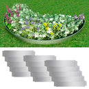 vidaXL 15 db galvanizált acél gyepkerítés 100 x 20 cm