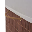 vidaXL barna, téglalap alakú bambusz szennyestartó kosár