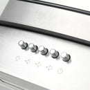 vidaXL rozsdamentes acél sziget páraelszívó 90 cm 756 m³/óra LED