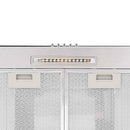 vidaXL rozsdamentes acél, fali páraelszívó 90 cm 756 m³/óra LED