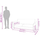 vidaXL 2 személyes kihúzható barna művelúr kanapé karfával