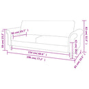 vidaXL 2 személyes kihúzható barna művelúr kanapé karfával