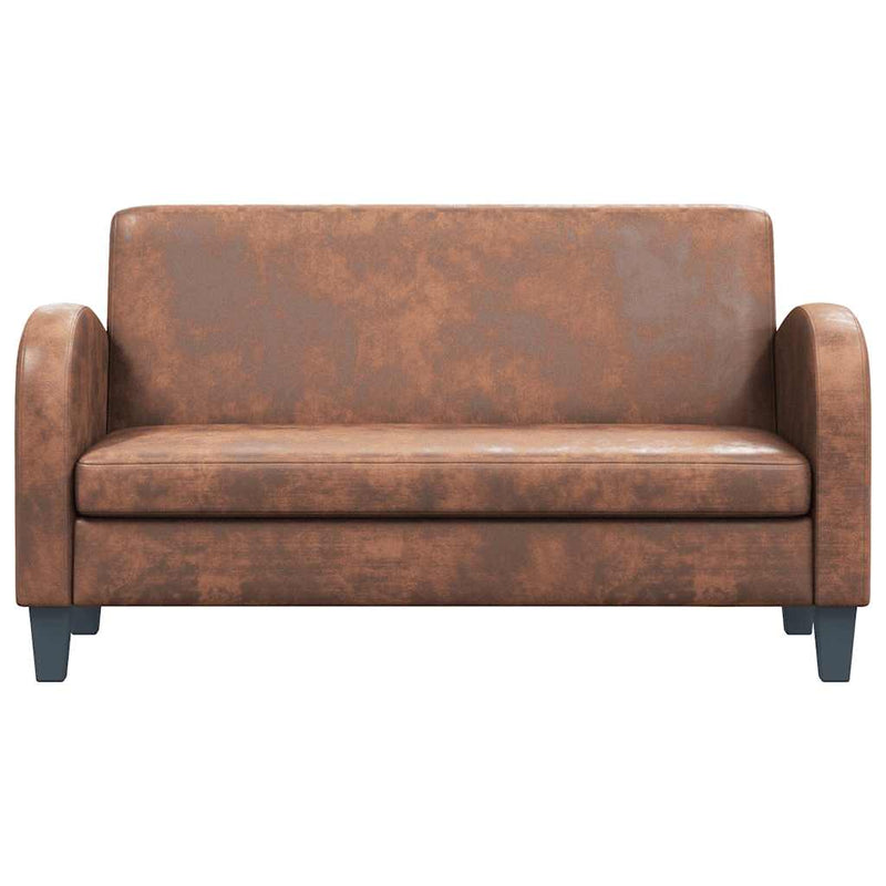 vidaXL kétszemélyes barna művelúr kanapé