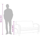 vidaXL kétszemélyes barna művelúr kanapé