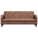 vidaXL háromszemélyes barna művelúr kanapé