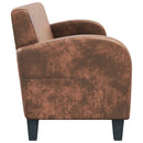 vidaXL háromszemélyes barna művelúr kanapé