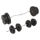 vidaXL egykezes és kétkezes súlyzókészlet 60 kg