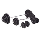 vidaXL egykezes és kétkezes súlyzókészlet 120 kg