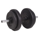 vidaXL egykezes és kétkezes súlyzókészlet 120 kg