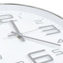 vidaXL ezüstszínű falióra 30 cm