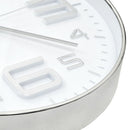 vidaXL ezüstszínű falióra 30 cm