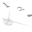 vidaXL modern küllemű ezüstszínű 3D falióra, 100 cm XXL méret
