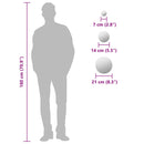 vidaXL 7 darabos kör alakú falitükör-készlet