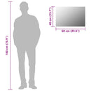 vidaXL téglalap alakú falitükör 60 x 40 cm