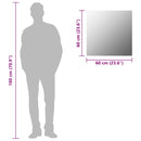 vidaXL négyzet alakú falitükör 60 x 60 cm