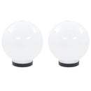 vidaXL 2 db LED gömblámpa 20 cm PMMA