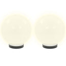 vidaXL 2 db LED gömblámpa 20 cm PMMA