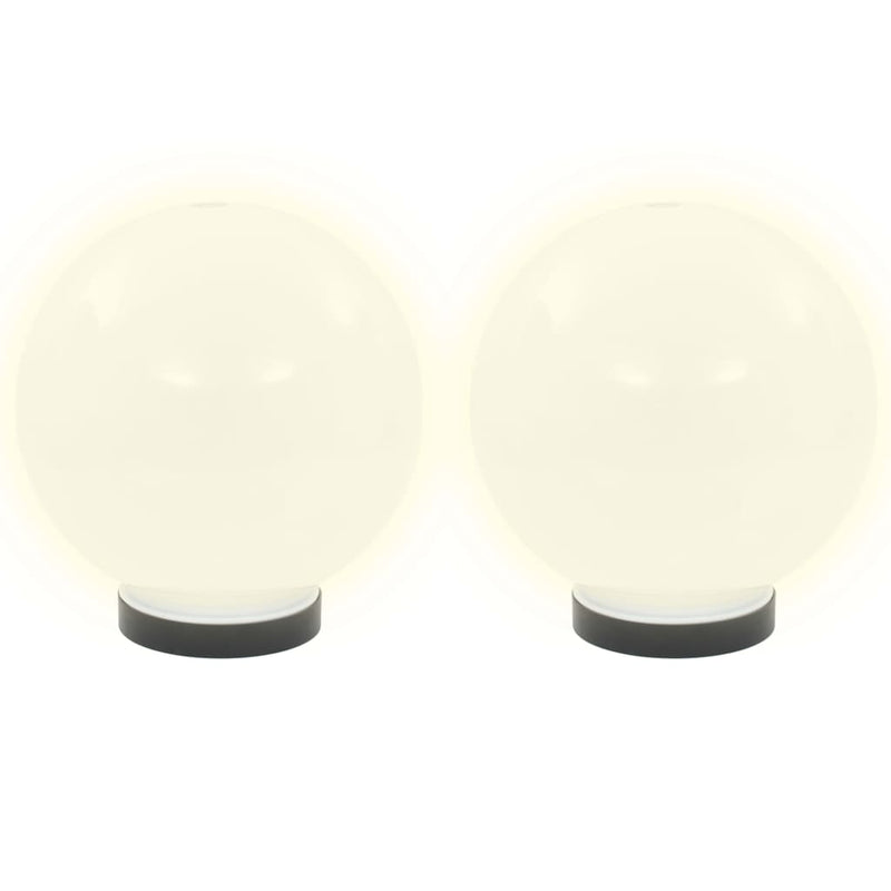 vidaXL 2 db LED gömblámpa 20 cm PMMA