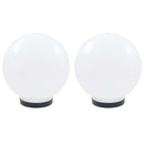 vidaXL 2 db LED gömblámpa 25 cm PMMA