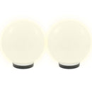 vidaXL 2 db LED gömblámpa 25 cm PMMA