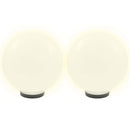 vidaXL 2 db LED gömblámpa 30 cm PMMA