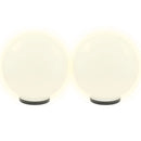vidaXL 2 db LED gömblámpa 40 cm PMMA