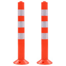vidaXL 2 db műanyag terelőoszlop 75 cm