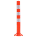 vidaXL 2 db műanyag terelőoszlop 75 cm