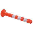 vidaXL 2 db műanyag terelőoszlop 75 cm