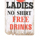 vidaXL falra szerelhető fogas 6 akasztóval 120 x 40 cm „MEN LADIES”