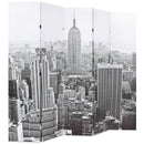 vidaXL fekete-fehér New York mintás paraván 200 x 170 cm