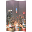 vidaXL éjszakai New York mintás paraván 120 x 170 cm