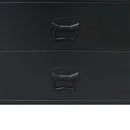 vidaXL ipari stílusú fekete fém fiókos szekrény 78 x 40 x 93 cm