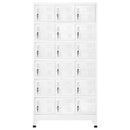 vidaXL fém öltözőszekrény 18 rekesszel 90 x 40 x 180 cm