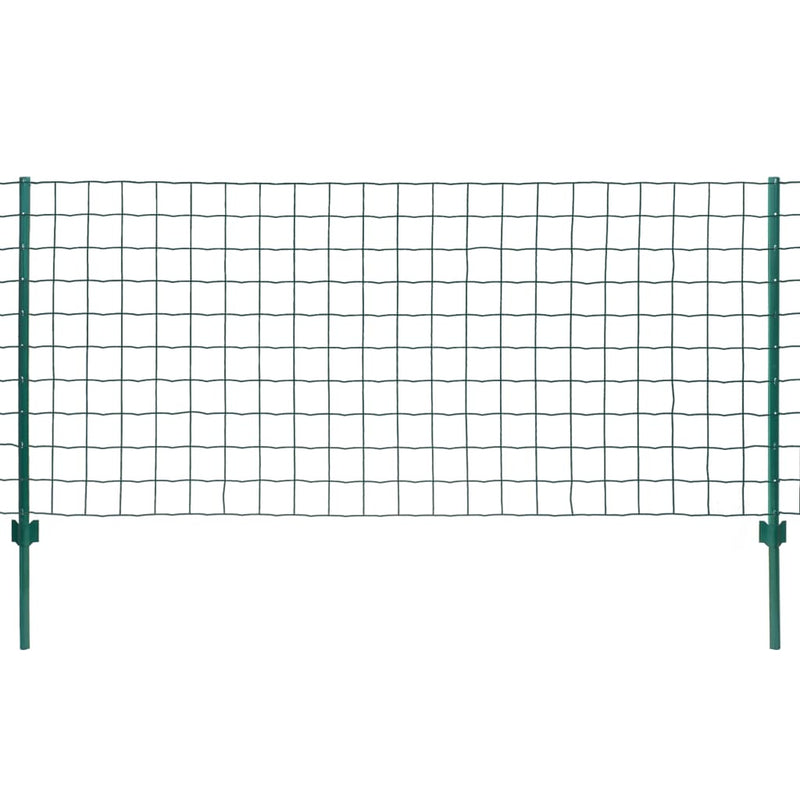 vidaXL Euro Fence zöld acélkerítés 20 x 1 m