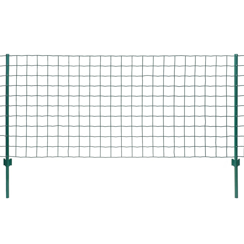 vidaXL Euro Fence zöld acélkerítés 20 x 1,2 m