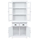 vidaXL 4 ajtós MDF és fenyő kredenc 80 x 40 x 180 cm