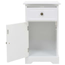 vidaXL MDF és fenyőfa éjjeliszekrény 35 x 32 x 59 cm