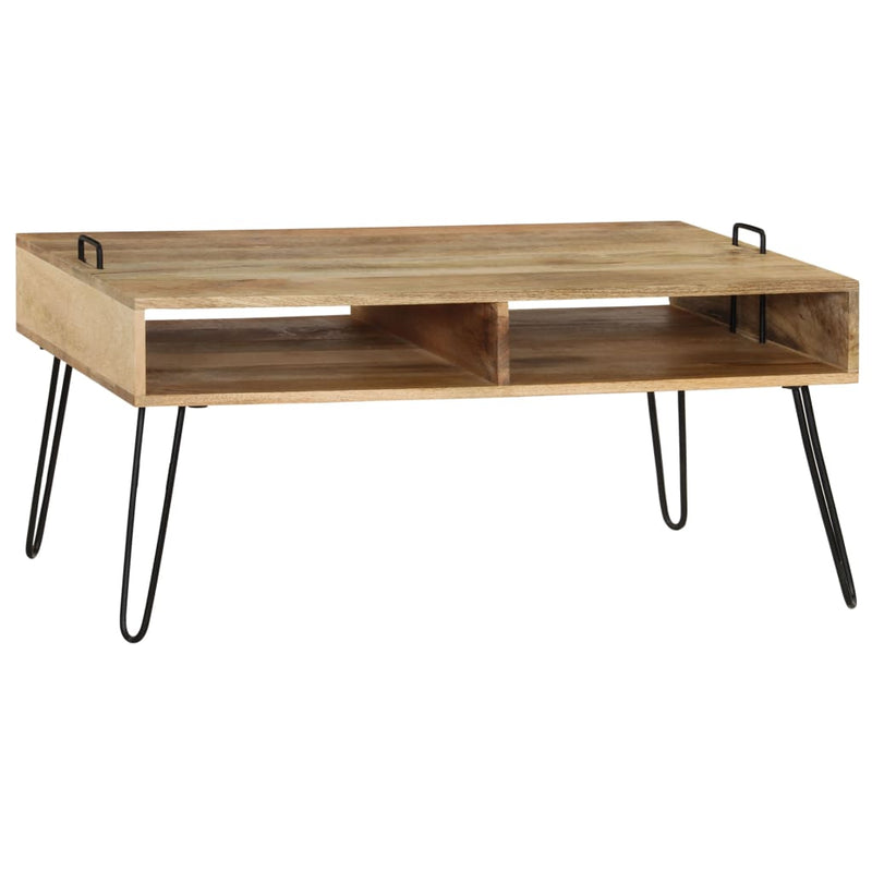 vidaXL tömör mangófa dohányzóasztal 100 x 60 x 45 cm