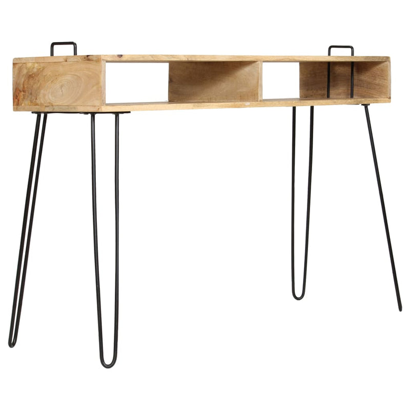 vidaXL tömör mangófa konzolasztal 115 x 35 x 76 cm