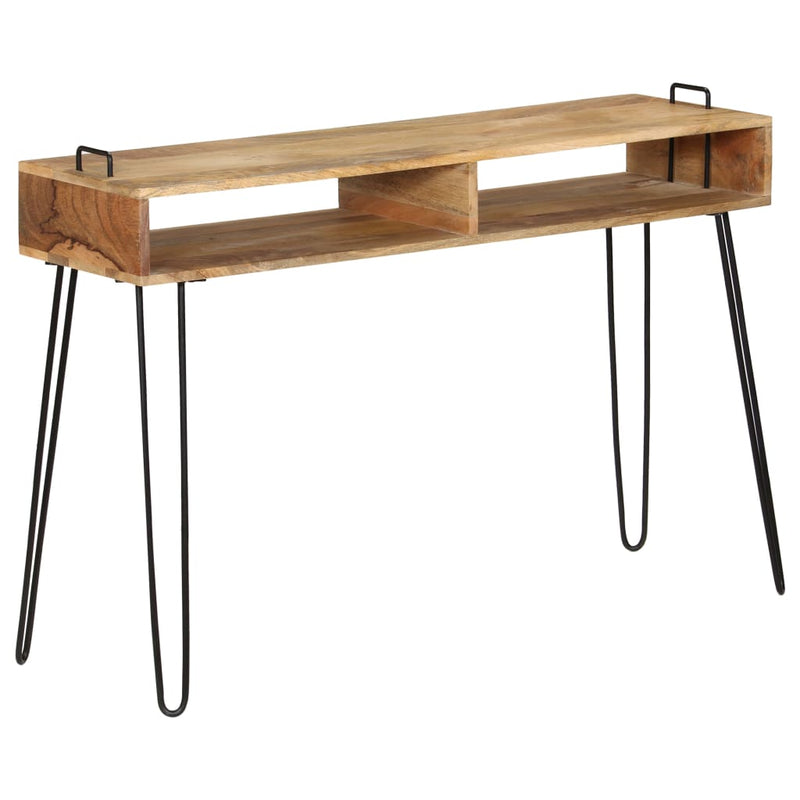 vidaXL tömör mangófa konzolasztal 115 x 35 x 76 cm