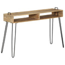 vidaXL tömör mangófa konzolasztal 115 x 35 x 76 cm
